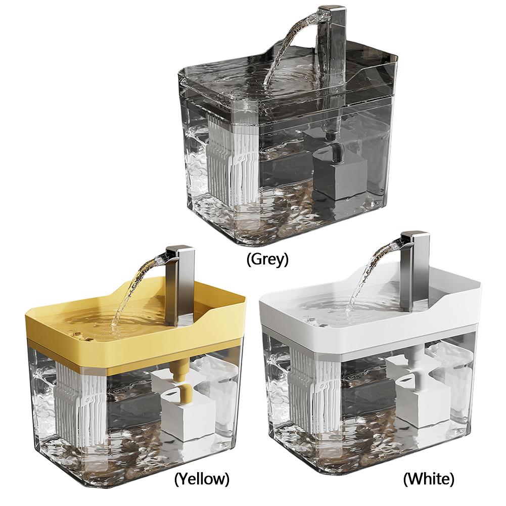 Fontanna dla kota z cichą pompką, automatycznym filtrem, USB, zabezpieczeniem przed pracą na sucho, fontanna dla zwierząt domowych, fontanna dla kota do użytku w pomieszczeniach