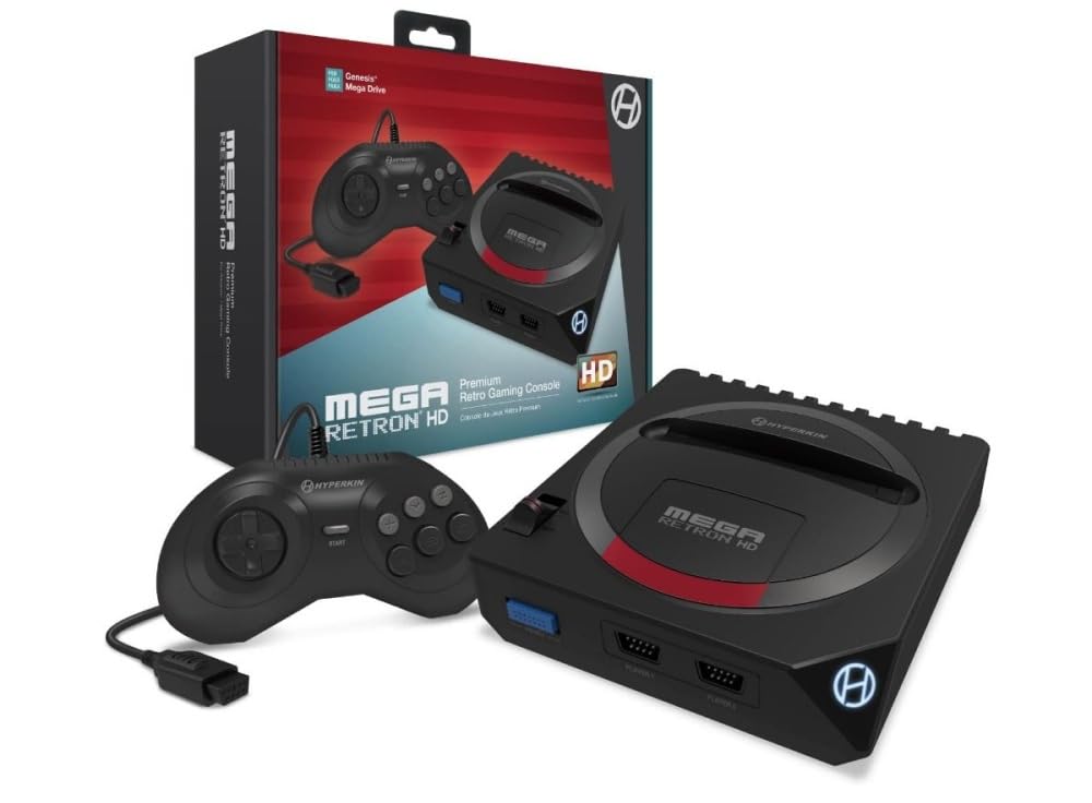 HYPERKIN Mega Retron HD MEGA RETRON HD Совместимая с Mega Drive Консоль для ретро-игр / чёрный