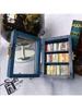 1-piece set of anxiety relieving bookshelf (including 60 books), free from anxiety, mini book house ornaments