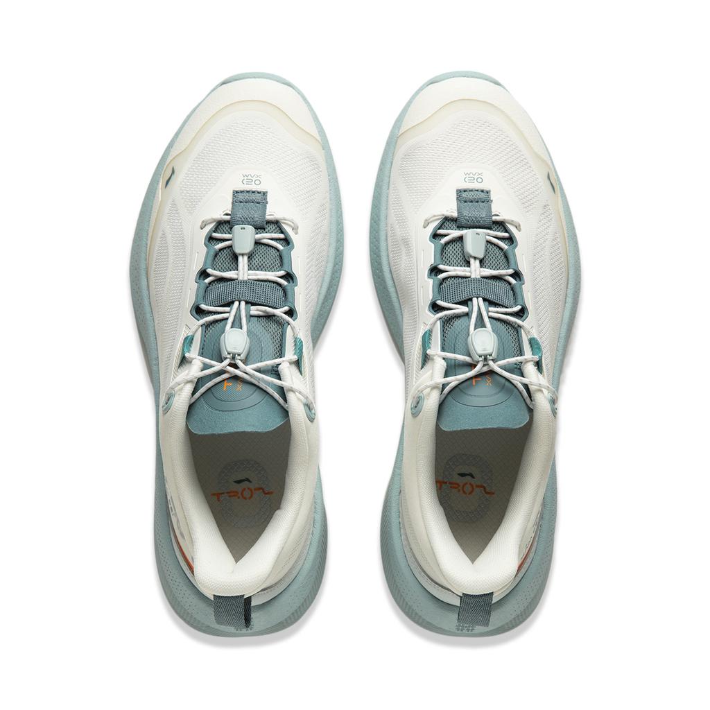 Li-Ning Měkké Go Max Pohodlné Všestranné Protiskluzové Odolné proti opotřebení Nízké ležérní boty Pánské ležérní boty Bílé Modré AGLU037-5