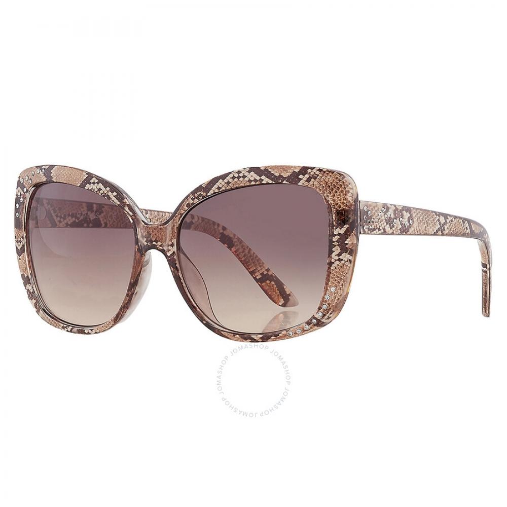 Guess Factory Braune Farbverlauf Schmetterling Damen Sonnenbrille Gf0383 45f 57