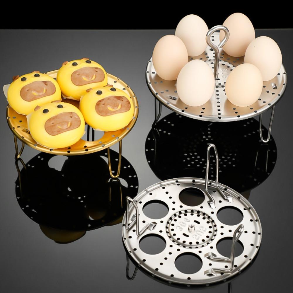 Detachable Foldable Egg Steamer Adjusted Height Steaming Tray Household Egg Steaming Rack  Bun