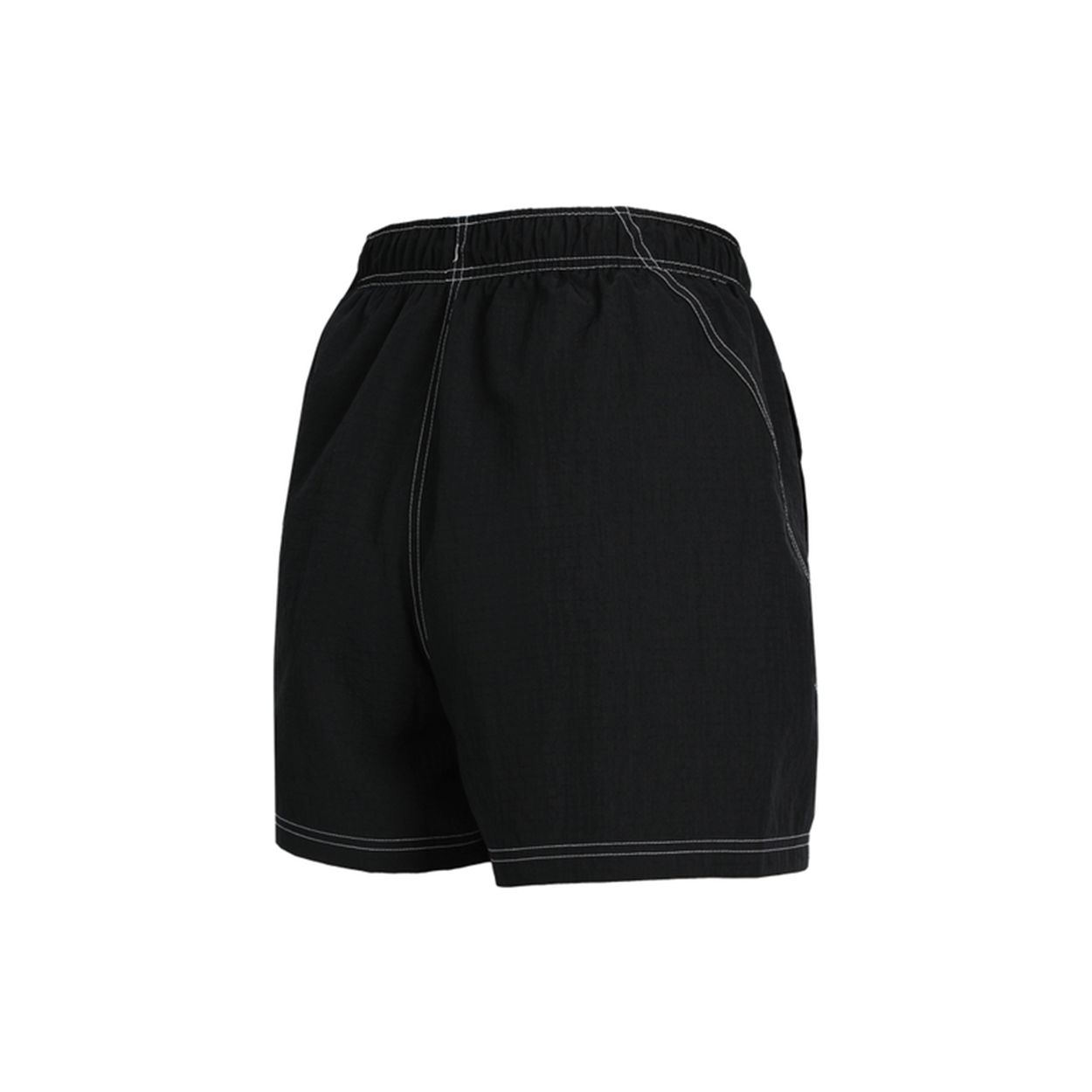 Женские спортивные шорты средней посадки с контрастной строчкой и логотипом Nike — фото 2