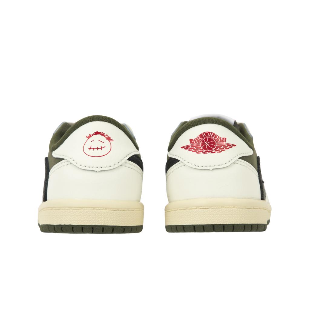 Travis Scott X Air Jordan 1 Retro Low OG SP TD Reverse Olive / Medium Olive Baby Sneakers Green Black Sail DO5441-200