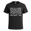 Once In A White Somone Amzing Graphic Party T-Shirt For Mens Novelty Tee Top