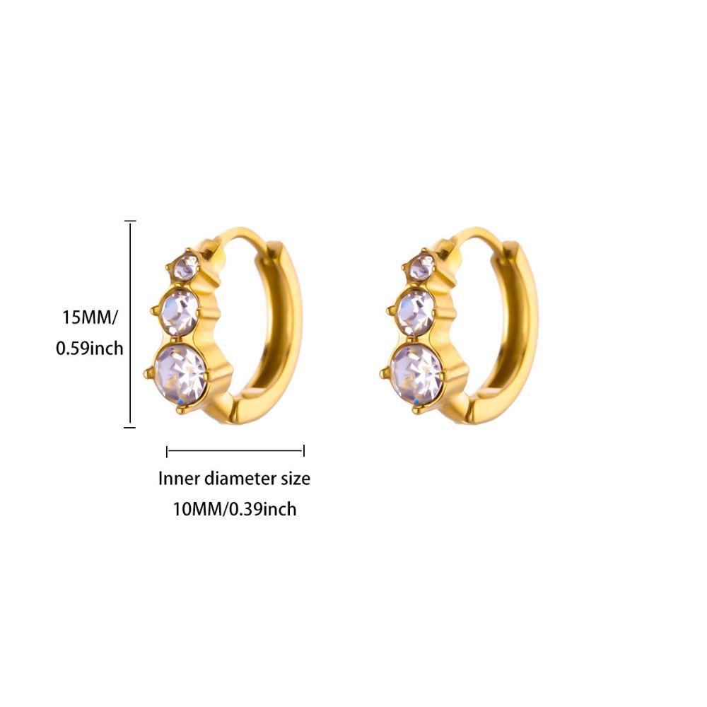 Sparkling Zircon Earring Trendy Stud Earrings NEW Hoop Earring Gift