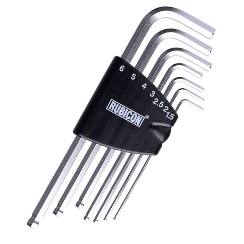 RUBICON RHK-287L Long Ball End Hex Key Wrench Set