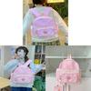 Niedlicher Mini-Rucksack aus Nylon mit rosa Erdbeeren, Schmetterlings- und Schleifenmotiv für den täglichen Gebrauch