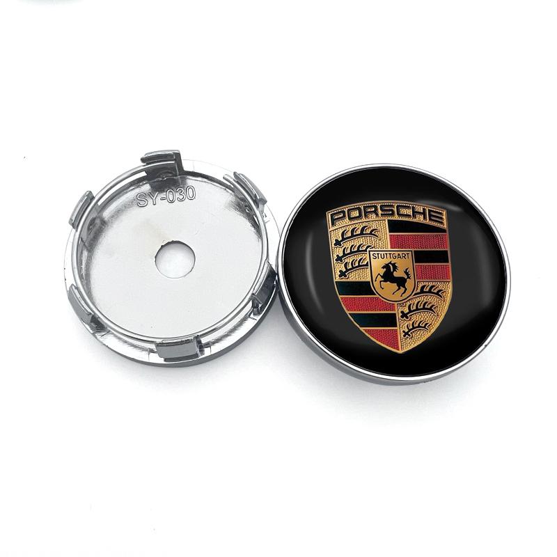 4 stk 60MM Bilhjul Senter Navkapsel Biltilbehør For Porsche Boxster Cayenne Panamera Macan Cayman 911 918 996 917 991