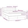 VidaXL Divan Bed with Mattress Pink 140x190 Cm Velvet 3127492
