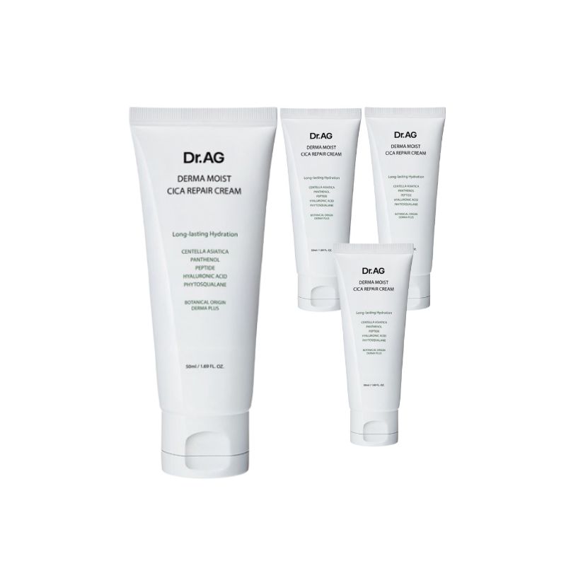 Dr.AG + Moist Derma Cica Repair Cream 50ml Soothing Barrier Care Korean Skincare K Beauty