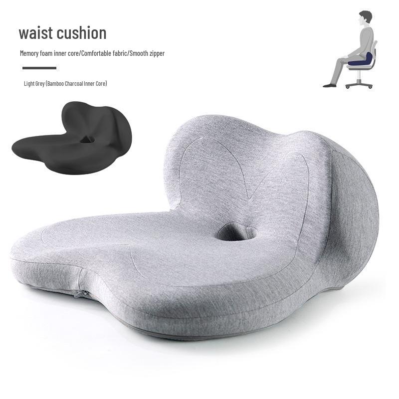 Memory Foam Petal Seat Cushion & Back Support Combo for Office, Car, Student Chairs