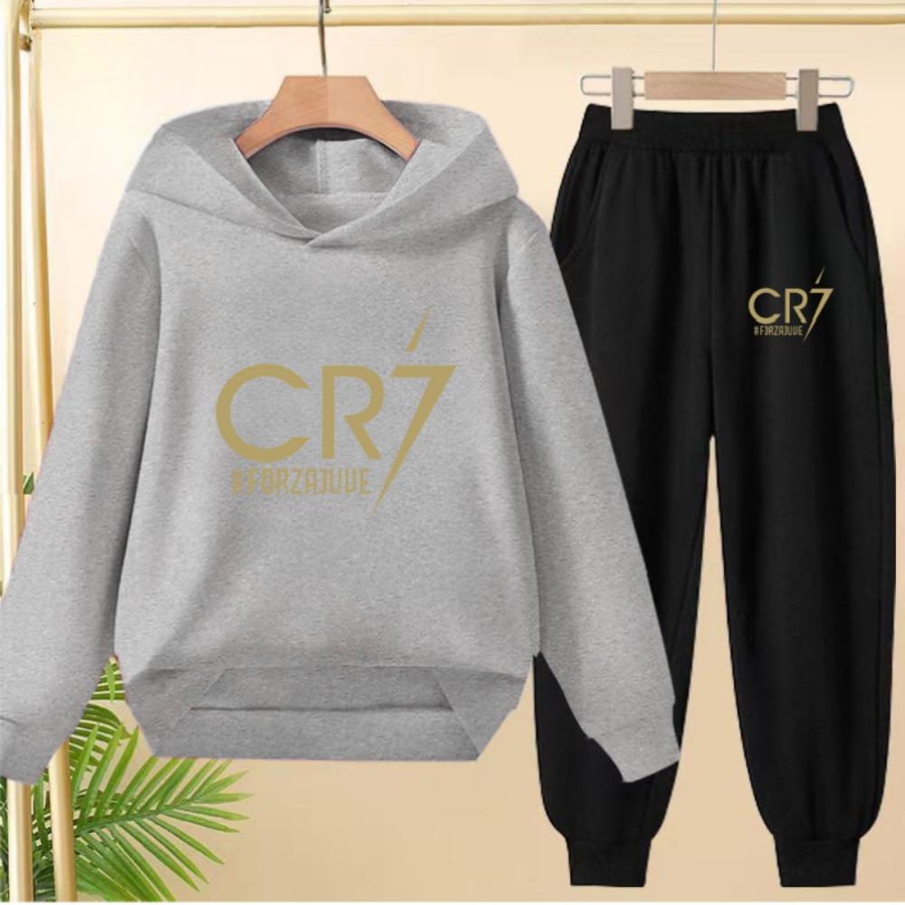 Kid's Leisure Clothes Hoodie +Pants 2pcs Sets Boys Tracksuit Autumn Winter Sweatshirt Set Children Football Sportsuit