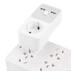 Durable Timer Socket Delicate Texture Timer Socket Intelligent Timing Switch Kitchen Outlet 2 Port USB Charger Adapter