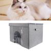 Foldable Pet House with Ice Packs Comfortable Portable Indoor Pet Cave All Season   for Home Travel