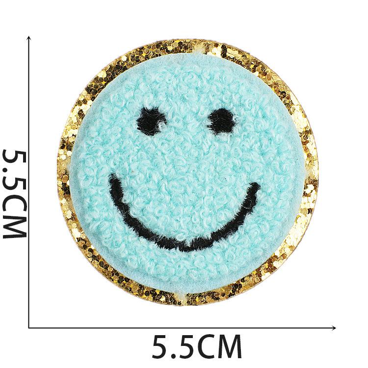 New Embroidery Cloth Sticker Rainbow Patch Sticker Love Smiley Face Computer Embroidery Chapter Boy Bag Decoration Towel Embroidery Shell