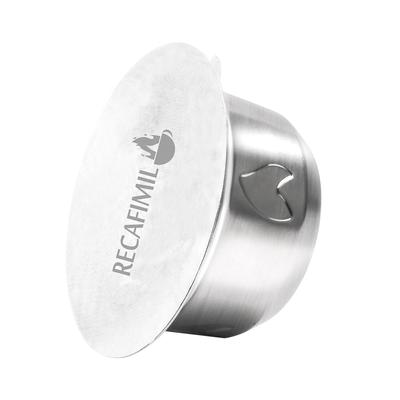 Kapsułki do kawy wielokrotnego użytku ze stali nierdzewnej kompatybilne z filtrem do filiżanki kawy nespresso vertuo z 30 sztuk folii aluminiowej