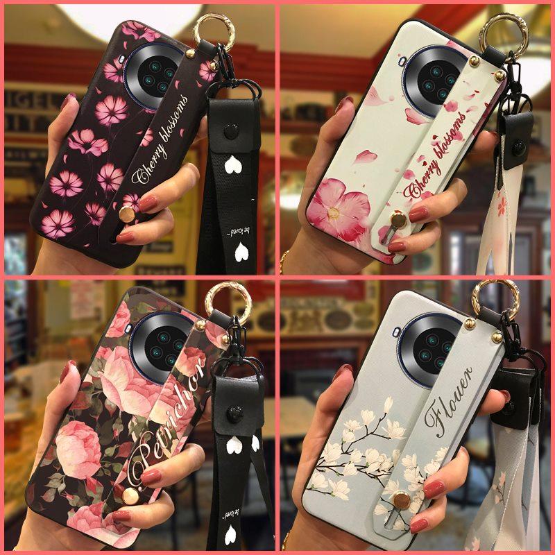 Silicone Fashion Design Phone Case For Cubot Note20 Durable Phone Holder Wrist Strap Back Cover Kickstand Waterproof