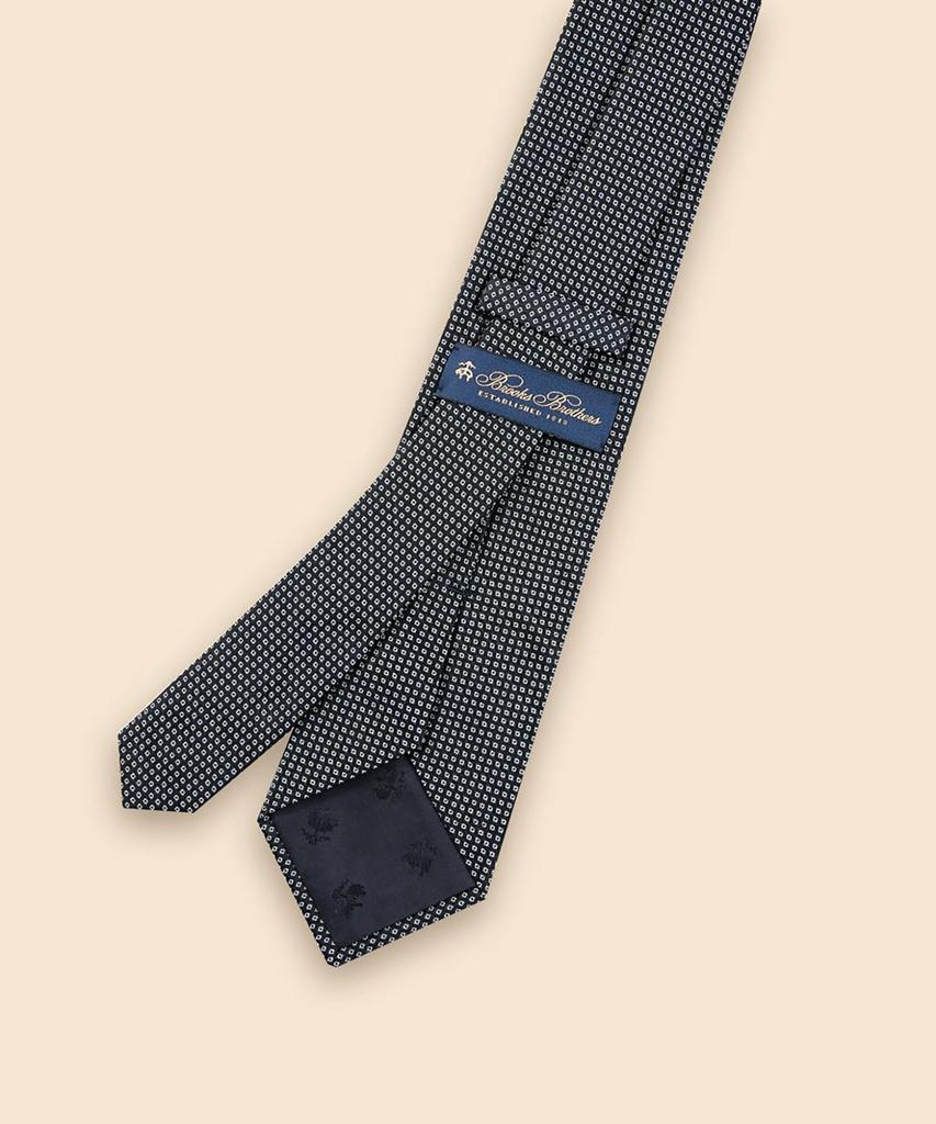[Brooks Brothers] Brooks Brothers Silk Small Diamond Jacquard Tie 330001743 Navy ONE SIZE