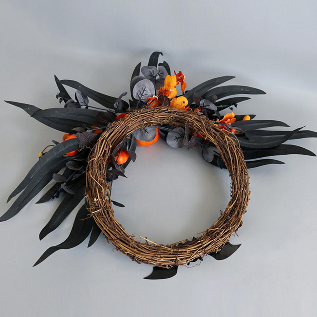 Colorful Door Garlands Ornament Stylish Hanging Flower Wreath Halloween Decoration Pendant Jewelry for Themed Parties