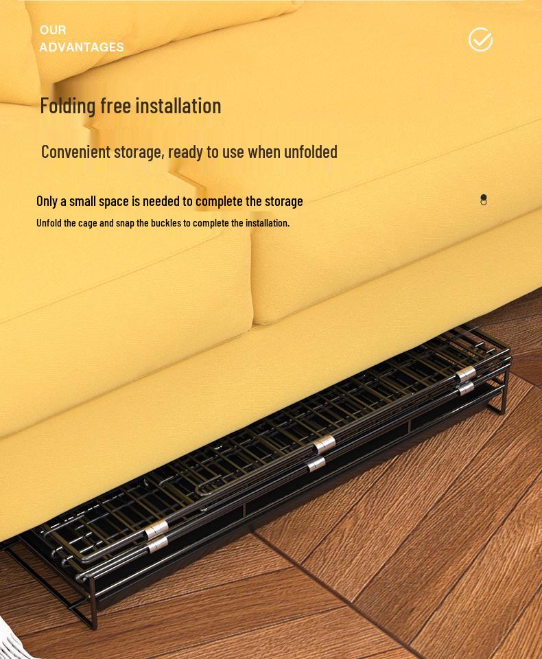 Foldable Metal Dog & Cat Cage for Home, Indoor/Outdoor, Car or Rescue Use