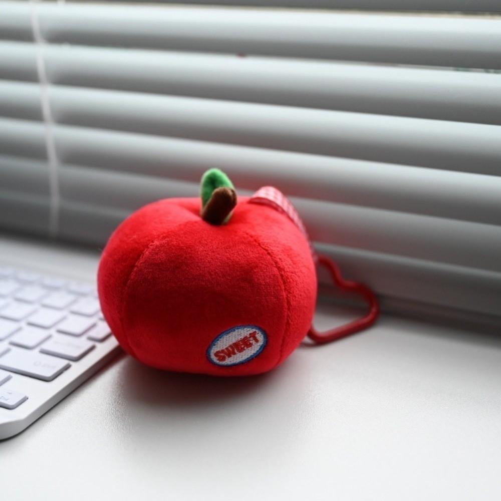 Grape Orange Bag Pendant Strawberry Plush Cherry Key Ring Fruit Key Chain  Backpack Accessories
