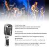 Retro Dynamic Vocal Classic Cardioid Microphone with XLR Female to Adjustable Microphone for Stage and Live Performances Microphone, 6.35mm Cable,