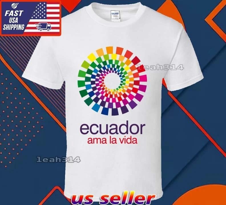 NEW SHIRT ECUADOR AMA LA VIDA LOGO T-Shirt FUNNY USA UNISEX SIZE S-5XL L