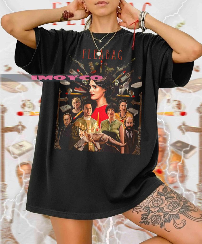 Retro Fleabag Shirt, Phoebe Waller-Bridge TShirt, Andrew Scott T-Shirts, Olivia Colman Tee, Fleabag Crewneck, Fleabag Merch, Fleabag Sweater