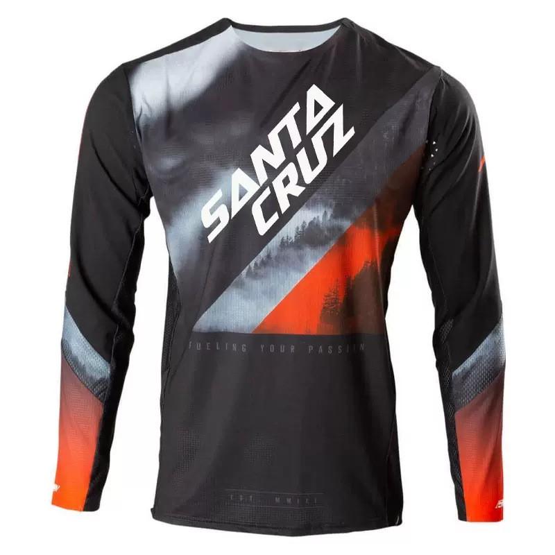 Mens Long Sleeve Cycling Jersey Breathable Quick Dry Mountain Bike Road Trail Riding Shirt