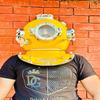 Nautical Yellow Diving Helmet US Navy Mark V Divers Helmet Deep Diving Helmet Scuba Divers Helmet Replica Best for Home Decor.