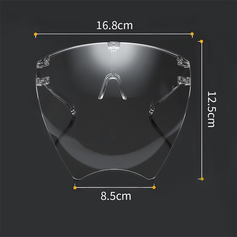 Transparent Anti-Fog Anti-Splash Protective Mask Full Face Covered Safety Sunglasses Protective Faceshield Glasses Sunglasses