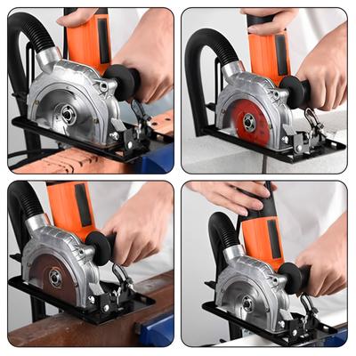 The New Angle Grinder Stand 45°Adjustable Angle Grinder To Cutting Machine Bracket Dust Free Angle Grinder Machine Base Stand