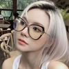 Butterfly Shape Women Glasses European American Stylish Female Glasses Frame Blue Light Blocking Decorative Glasses