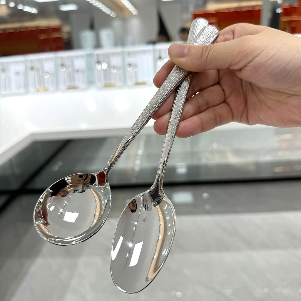 Elegant 304 stainless steel tableware home western restaurant hammer pattern high-end steak knife spoon fork