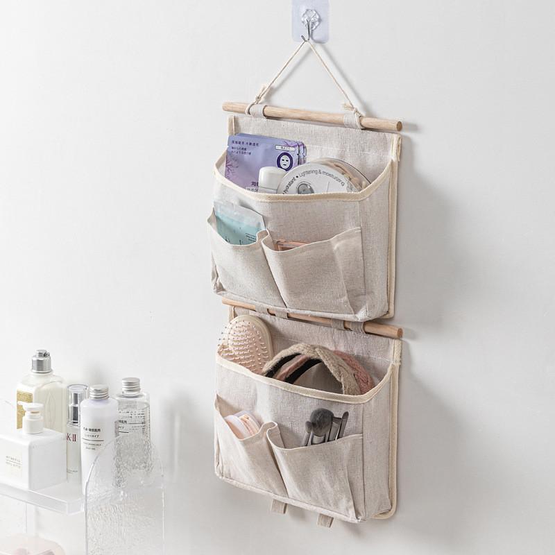 Wall Mount Storage Bag For Bedroom Organizer With Large Capacity For Dorm Room And Closet Use