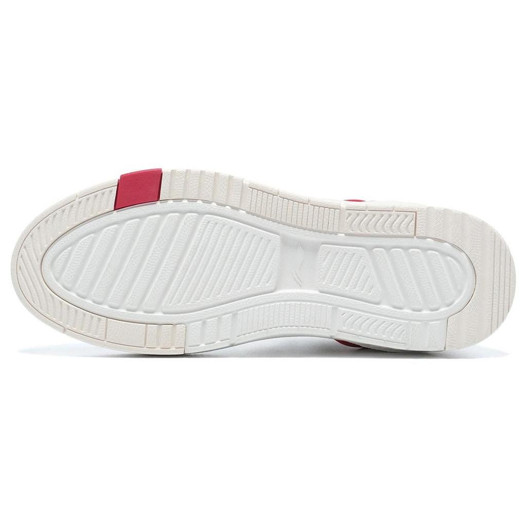 Li Ning Trendy Abrasion Resistant Breathable Low top Skateboard Shoes Women's White Red AGCT010-1