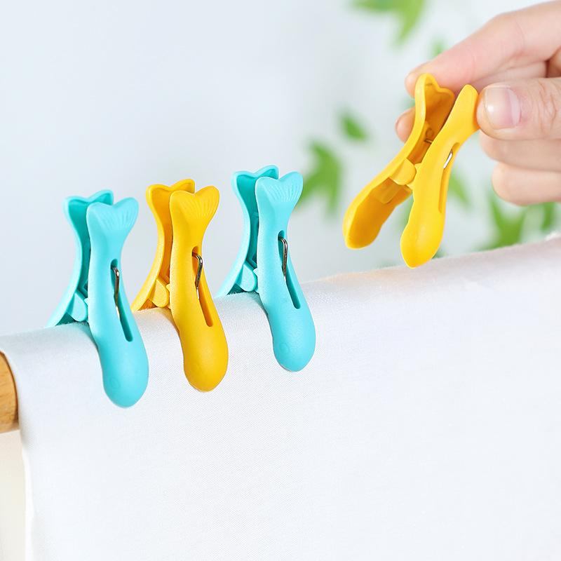 Colorful Windproof Plastic Clips: Non-Marking, Strong for Clothes & Quilts