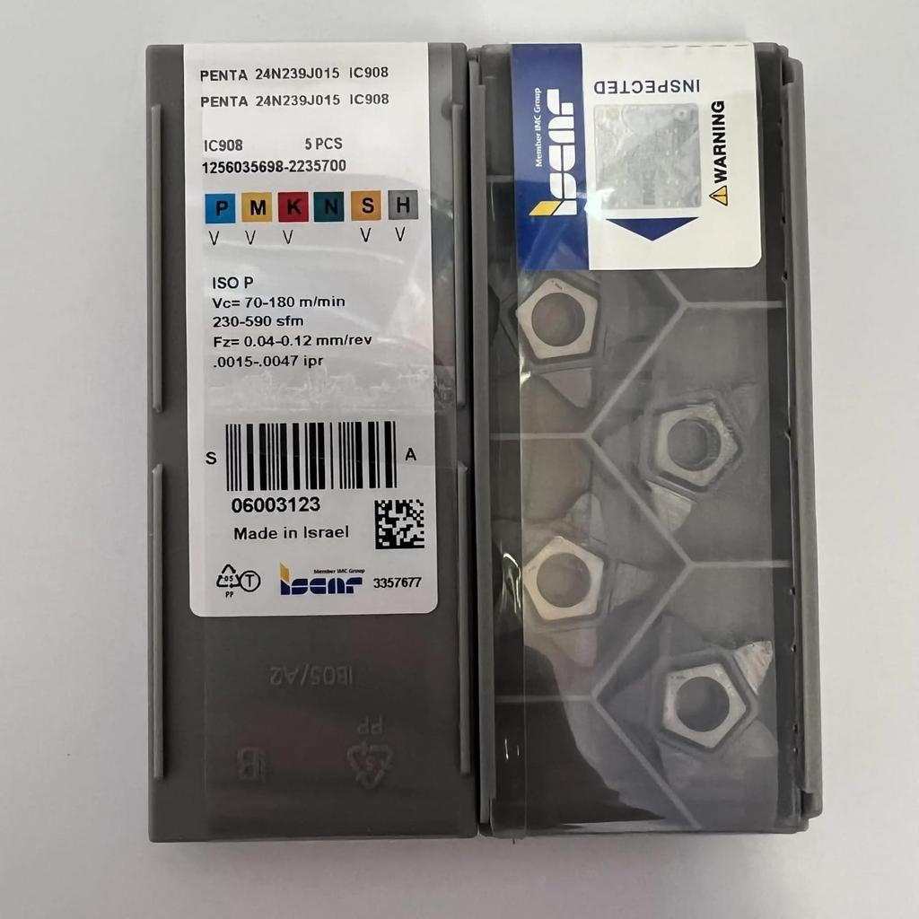 PENTA 24N239J015 IC908  /Industrial indexable Carbide Inserts 5 PCS