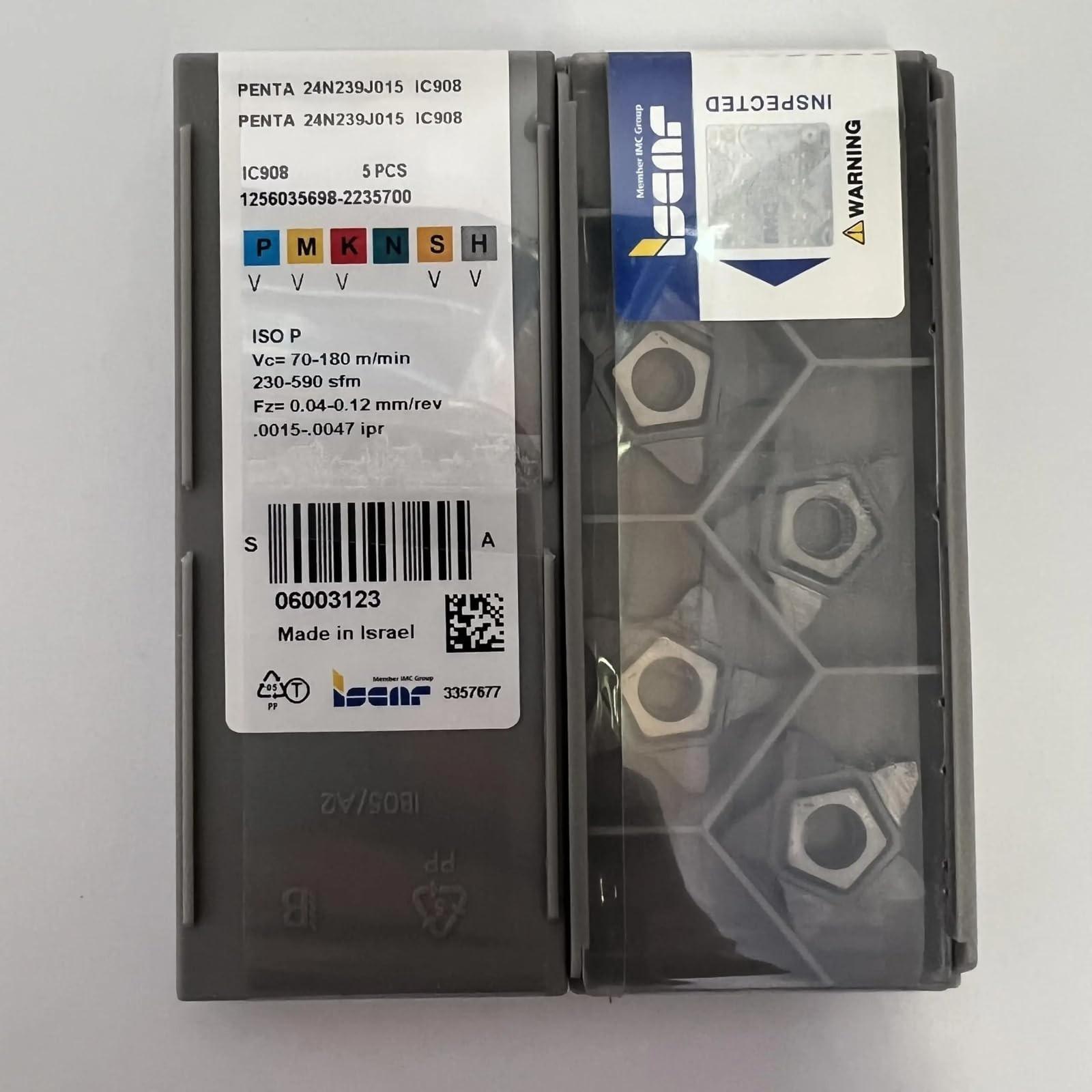 

PENTA 24N239J015 IC908 /Industrial indexable Carbide Inserts 5 PCS