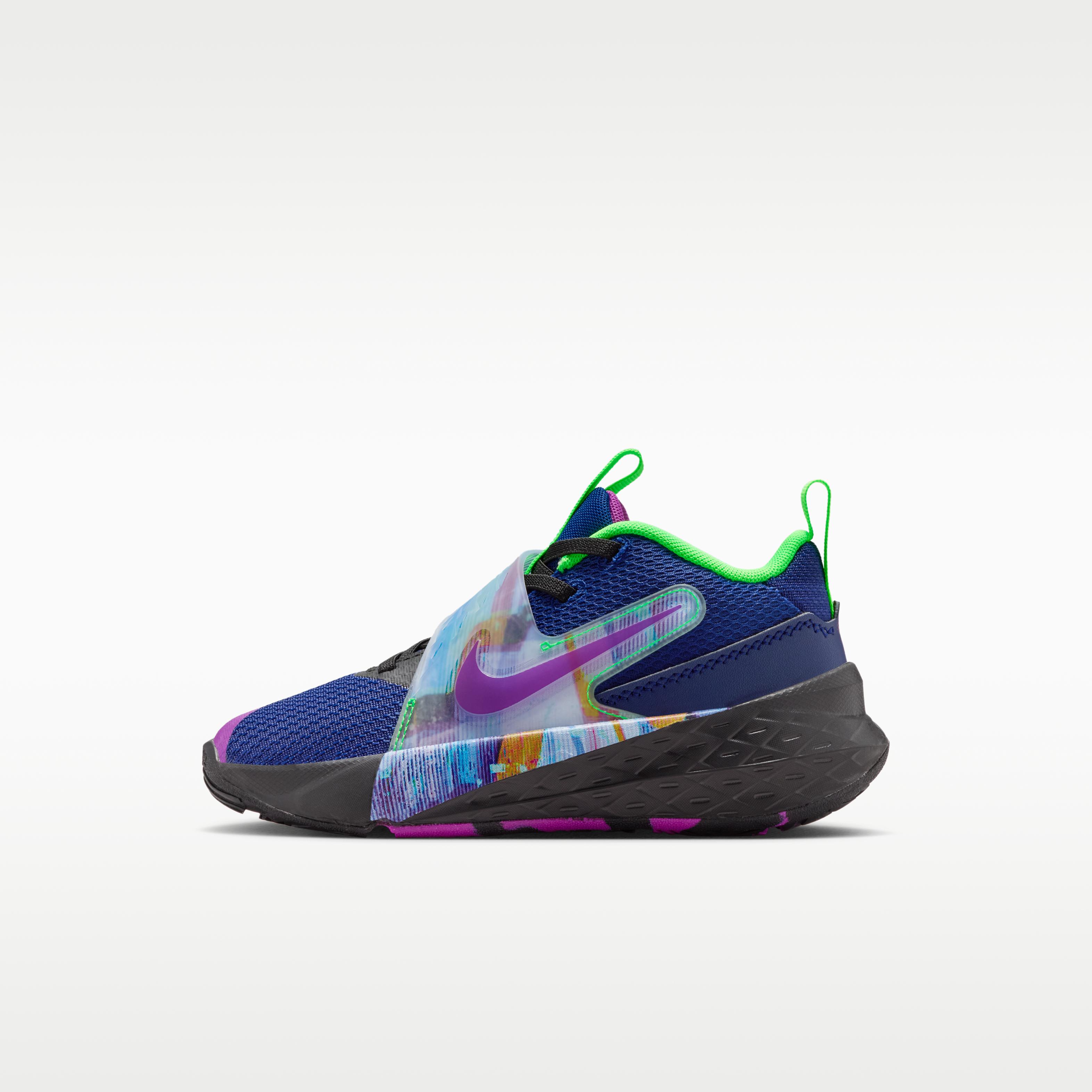 

Nike Team Hustle D 12 Blue Void Green Strike Vivid Purple (PS) 28