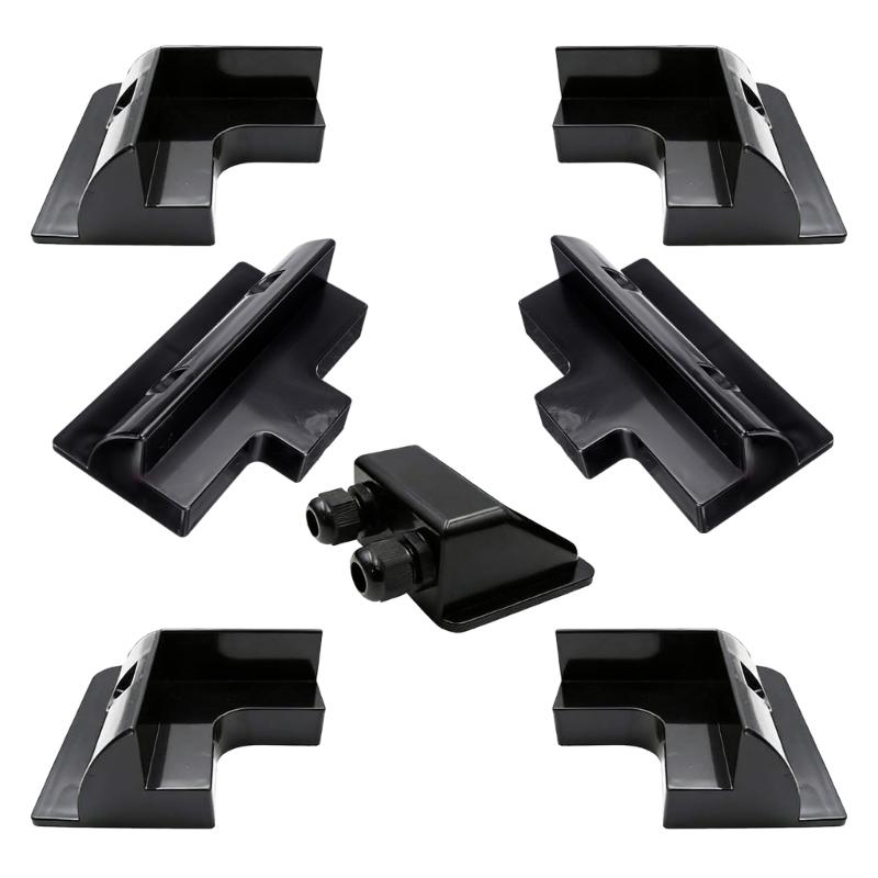 Solar Panel Mounting Bracket Plastic None Drilling Angle Installation Bracket Heavy Duty Solar Mounting Set 1