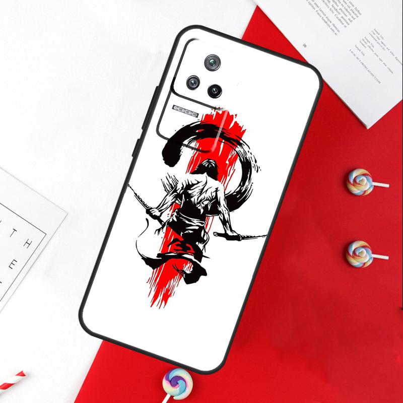 Japan Samurai Ninja Cover For Xiaomi 11T 12T 13T 14T Pro 13 14 15 Ultra POCO X7 Pro X3 X5 X6 F5 F6 M6 Pro Case