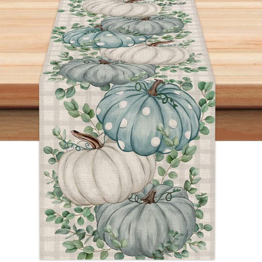 Halloween Table Runners Autumn Decoration Halloween Decoration Table Cover Runner Party Table Cloth New Year's Decor
