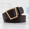 Stylish Retro Triangle Buckle Pu Belt For Women Perfect For Dresses And Casual Outfits