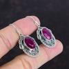 Faceted Kashmir Ruby Earring 925 Sterling Silver Earring Vintage Earrings Kashmir Ruby Real Gemstone Jewelry Handmade Earring Gifts For Her