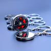 Metal Brake Wheel Hub Turning Integrated Gun Black Key Pendant Holiday Gift Mercedes-Benz Wheel Hub Caliper Keychain
