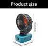 MultiPurpose Foldable Cooling Fan Compatible for 18V BL1820,BL1815 Battery Perfect For Indoor And Outdoor Activity
