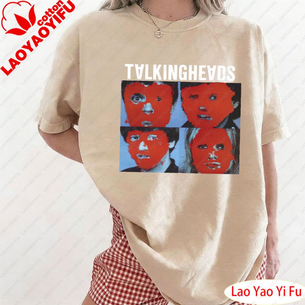 Stop Making Sense Talking Headvintage Tee Women Redheaded Portrait Clothes Retro Head Portrait Graphic Print T Shirt