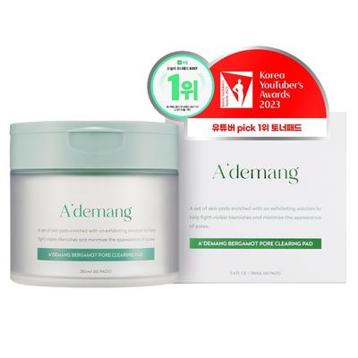 Adman Bergamotte Porenklärende Toner Pads 60 Stück, 1 Stück